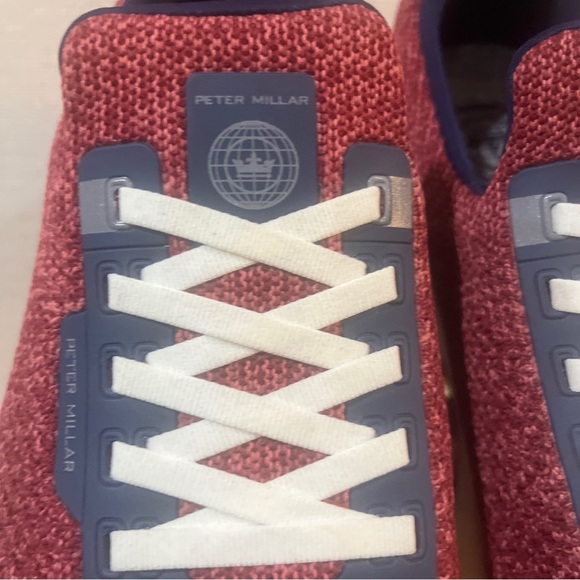 Peter Millar Men's Hyperlight Apollo Sneaker - Red - size 11 - Picture 2 of 8